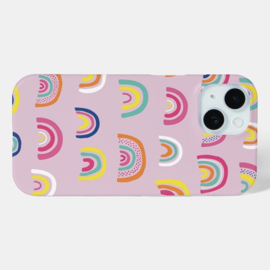 Rosa Wasserfarbe Case-Mate iPhone Hülle (Rückseite (Horizontal))