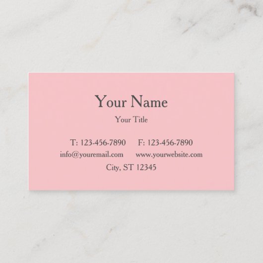 Rosa Wasserfarbe Cupcake Visitenkarte (Rückseite)