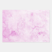 Rosa Wasserfarbe Elegante Geschenkpapier Set (Vorderseite 2)