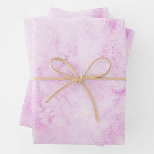 Rosa Wasserfarbe Elegante Geschenkpapier Set (Beispiel)