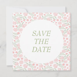 Rosa Wasserfarbe Elegante Hochzeit der Blumen Save The Date