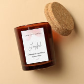 Rosa Wasserfarbe Elegantes Deko-Label Lebensmitteletikett