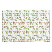 Rosa Wasserfarbe Erdbeere Kissenbezug (Vorderseite-Rechts)