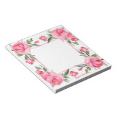 Rosa Wasserfarbe für den Valentinstag Notizblock (angewinkelt)