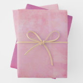Rosa Wasserfarbe Geschenkpapier Set (Beispiel)