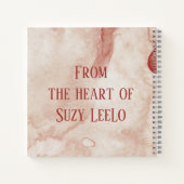 Rosa Wasserfarbe Hübsche Personalisierte Skizze Notizblock (Rückseite)