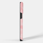 Rosa Wasserfarbe Initialen Monogramm iPhone Hülle (Rechte Seite)