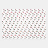 Rosa Wasserfarbe Kleine Kuh Geschenkpapier Set (Vorderseite 3)