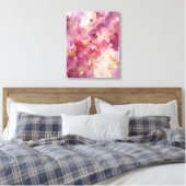 Rosa Wasserfarbe Leinwanddruck (Insitu (Schlafzimmer))