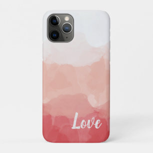 Rosa Wasserfarbe Liebe Case-Mate iPhone Hülle