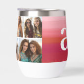 Rosa Wasserfarbe - Mod Monogramm - FotoCollage (Rechts)