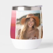 Rosa Wasserfarbe - Mod Monogramm - FotoCollage (Links)