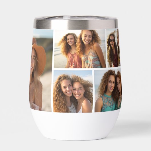 Rosa Wasserfarbe - Mod Monogramm - FotoCollage (Rückseite)