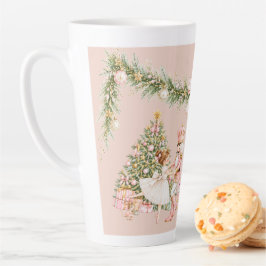 Rosa Wasserfarbe Nussknacker Ballett Tasse