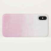 Rosa Wasserfarbe Ombre Personalisiert Case-Mate iPhone Hülle (Rückseite (Horizontal))