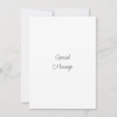 Rosa Wasserfarbe, Pen & Tinte Dankeskarte (Rückseite)