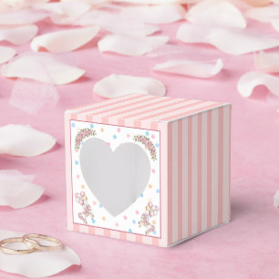 Rosa Wasserfarbe-Pferd-Karussell-Baby-Party Geschenkschachtel