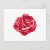 Rosa Wasserfarbe Postkarte (Vorderseite)