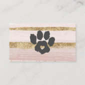 Rosa Wasserfarbe Schlaganfall Sitzfläche Grooming Visitenkarte (Rückseite)