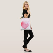 Rosa Wasserfarbe Tasche (Am Model)