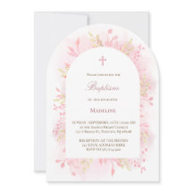 Rosa Wasserfarbe Taufe