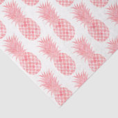 Rosa Wasserfarbe Tropische Ananas Seidenpapier (Ausschnitt)