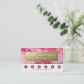 Rosa Wasserfarbe und goldene Imitate Fossil Treuekarte (Stehend Vorderseite)