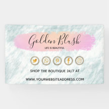 Rosa Wasserfarbe und moderne goldene geometrische 