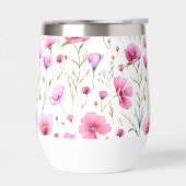 Rosa Wasserfarbe Wildblume  (Links)