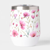 Rosa Wasserfarbe Wildblume  (Vorderseite)