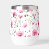 Rosa Wasserfarbe Wildblume  (Rückseite)