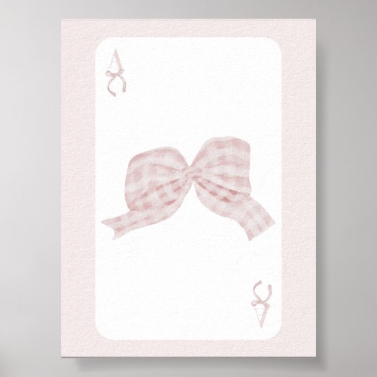 Rosa Wasserfarben-Ace Picknickschnack-Poster Poster (Vorne)