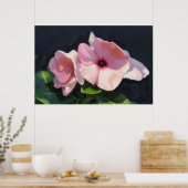 Rosa Wasserfarben-Blumen Florale Kunst Drucke (Küche)