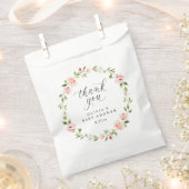 Rosa Wasserfarben Blumen Garten in Blüte Baby Show Geschenktütchen (Ausgeschnitten)