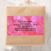 Rosa-Wasserfarben-Etiketten (Insitu)