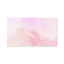 Rosa Wasserfarben-Geschäftskarte