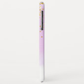 Rosa Wasserfarben Glitzer Confetti Case-Mate iPhone Hülle (Hinten/Links)