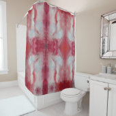 Rosa Wasserfarben Kunstdusche Vorhang (Beispiel)
