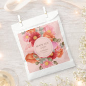 Rosa Wasserfarben-Mohn-Hochzeitsgeschenktüten Geschenktütchen (Ausgeschnitten)