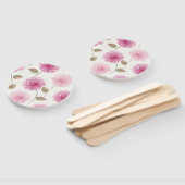Rosa Wasserfarben-Rosen-Set aus Fächern Fächer (Non-assembled)