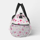 Rosa Wasserfarben-Wildblume Duffle Bag (Rechts)