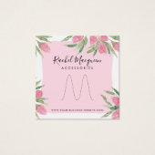 Rosa Wasserfarbenblühende Blumenring-Anzeige (Vorderseite)