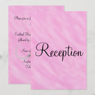 Rosa Wasserfarbenen Hochzeitsempfang Monogramm Einladung