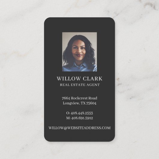 Rosa Wasserfarbenfront Tür Real Anwesen Agent Visitenkarte (Rückseite)