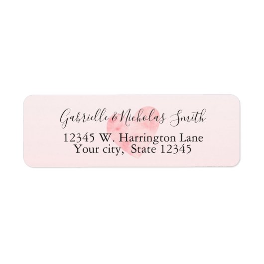 Rosa Wasserfarbenherz (Vorne)