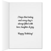 Rosa Wasserfarbenherz 42. Geburtstag (Innen (Rechts))