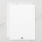 Rosa Wasserfarbenkommunion Einladung (Rückseite)