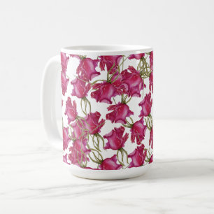 Rosa Wasserfarbenkunst Handgemalt Kaffeetasse