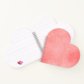 rosa Wasserfarbenmuster Notizblock (Innenseite)