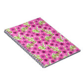 Rosa Wasserfarbenmuster Petunia-Blume Notizblock (Rechte Seite)